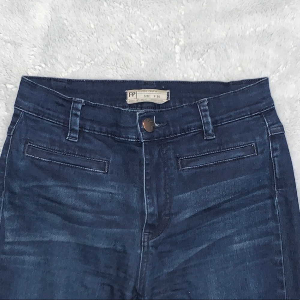 FREE PEOPLE High-Waisted Stretch Flare Jeans - Picture 4 of 9